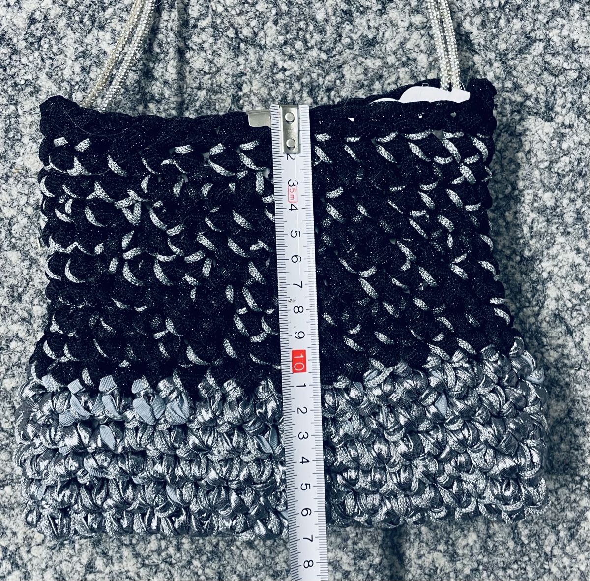 Borse da donna: Chic Handtasche,,Schwarz/Silber, Festlich & Elegant – Nuovo e nell'imballaggio originale da Au ZH venduto da Jaggy4 5