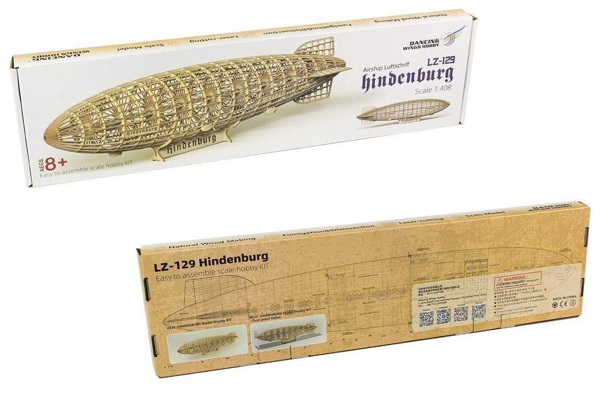 Modellbausätze & Standmodelle: Kit Standmodell: Zeppelin Hindenburg Länge 600mm KIT-Bausatz – Neu und originalverpackt aus Entlebuch von Hebu 5