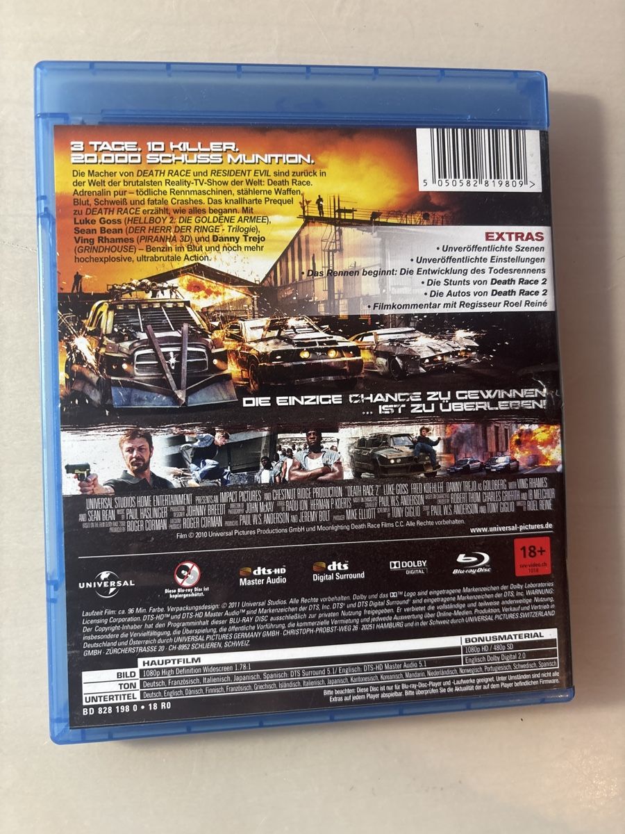 Tutti i DVDs: Death Race 2 Blu-ray Action Film  – Nuovo (secondo la descrizione) da Ruswil venduto da Slivio_ 1