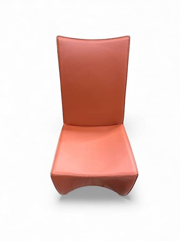 Sedie: Italian Modern Red Leather Chair by Philippe Starck, 1980s – Usato da Au ZH venduto da Matys74 2