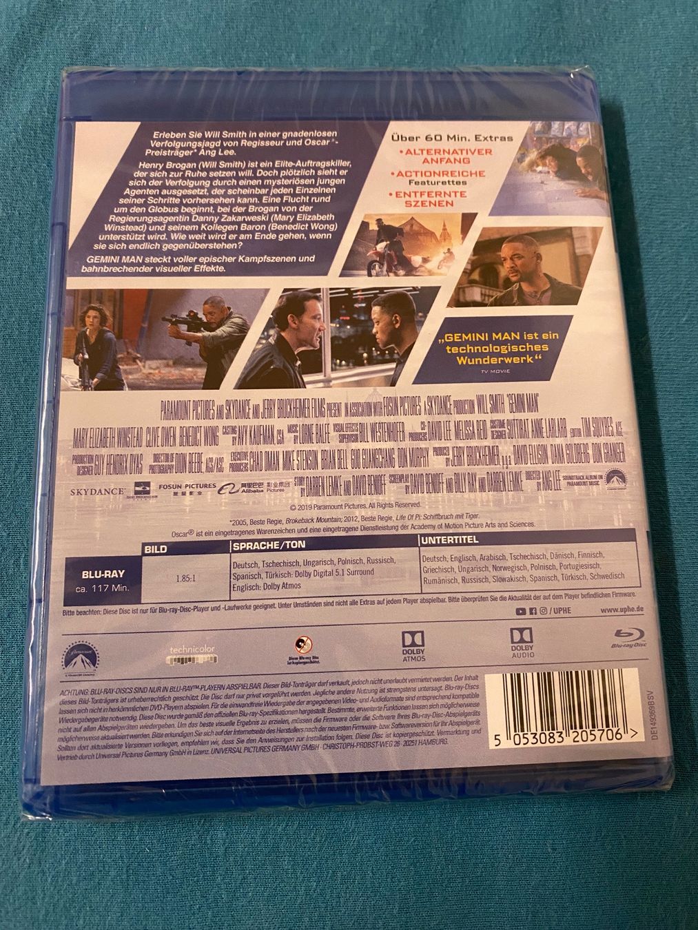 Tutti i DVDs: Gemini Man - Will Smith Blu-ray, neu und originalverpackt – Nuovo e nell'imballaggio originale da Einsiedeln venduto da Penguin_Holmes 1