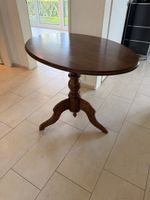 Beistelltisch rund aus Holz mit Standfuss gebraucht