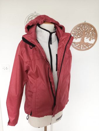 Regen/Schneejacke mit integrierter Fleecejacke