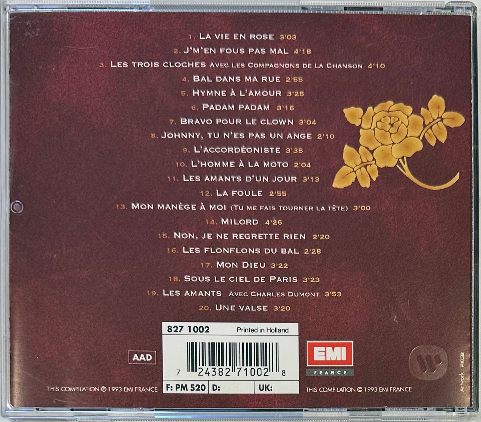 CD: Edith Piaf – 30e Anniversaire – Usato da Martigny venduto da jereq 1