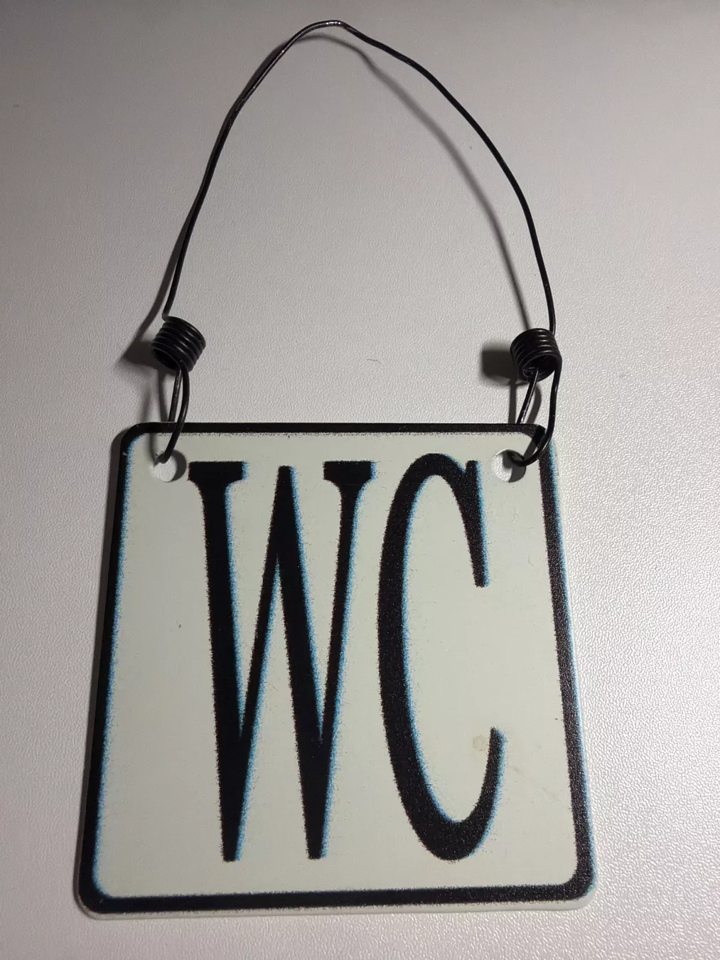 Insegne: DEKOSCHILD-BLECHSCHILD "WC" – Usato da Meienried venduto da ManuelaBoutique