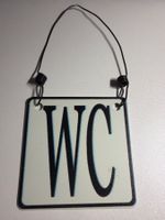 DEKOSCHILD-BLECHSCHILD "WC"