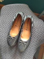 Tamaris Leder Ballerinas schwarz