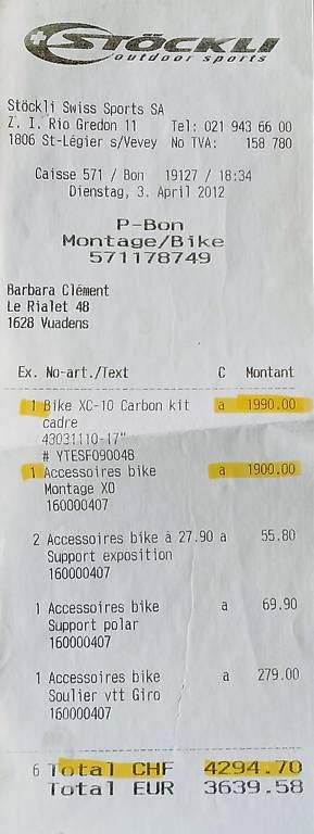 Biciclette: VTT semi-rigide Stöckli 26" – Usato da Vuadens venduto da Reichen0 1