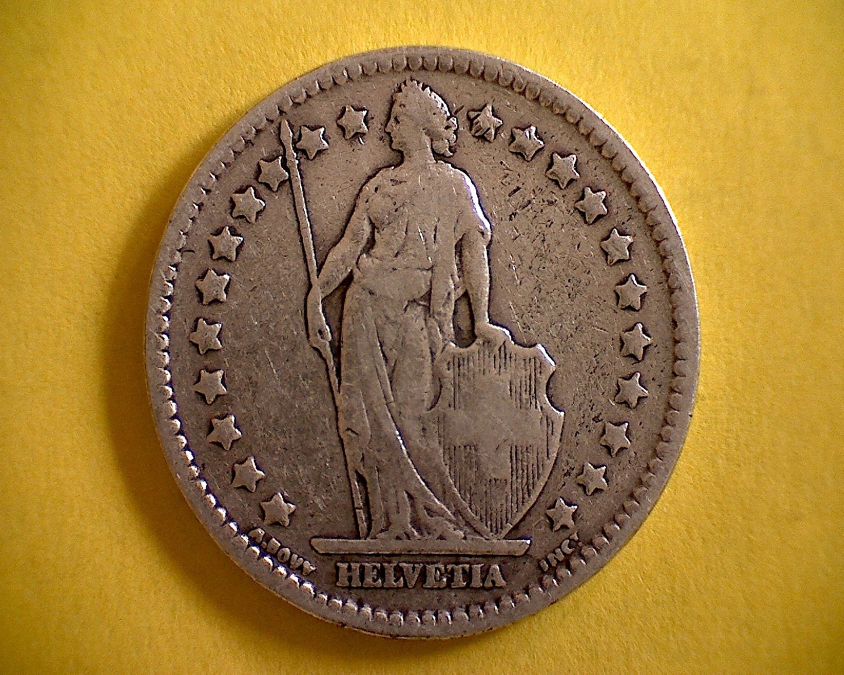 Alle Münzen: 1 Fr. 1908 – Gebraucht aus Buchs AG von Ged8 1