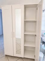Ikea Brimnes Schrank Weiss mit Spiegel, 3 Regale
