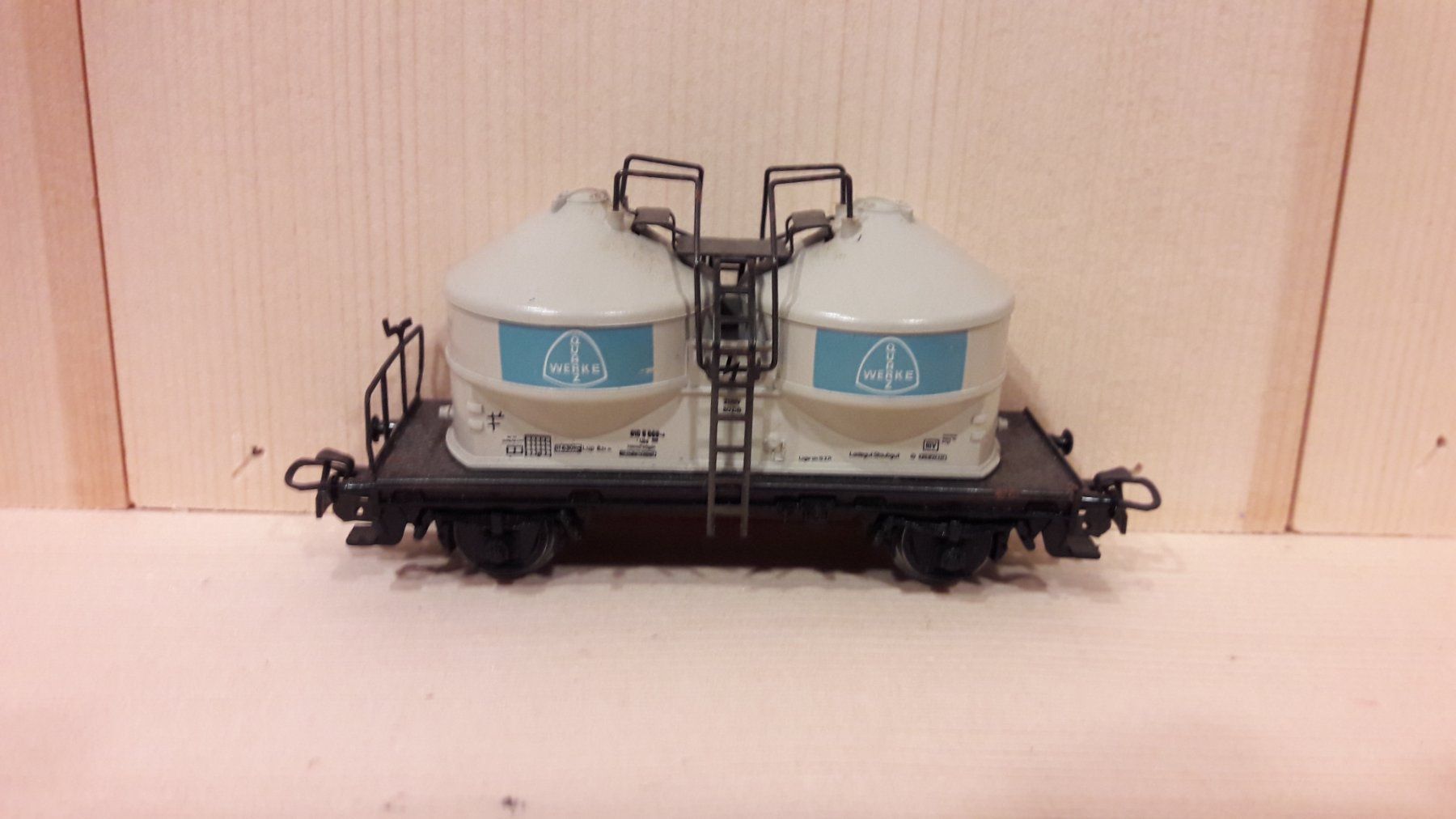 Märklin Modellini di ferrovie: Märklin HO AC : DB wagon silo "Werke..." – Usato da Buttes venduto da Cafe2005 4
