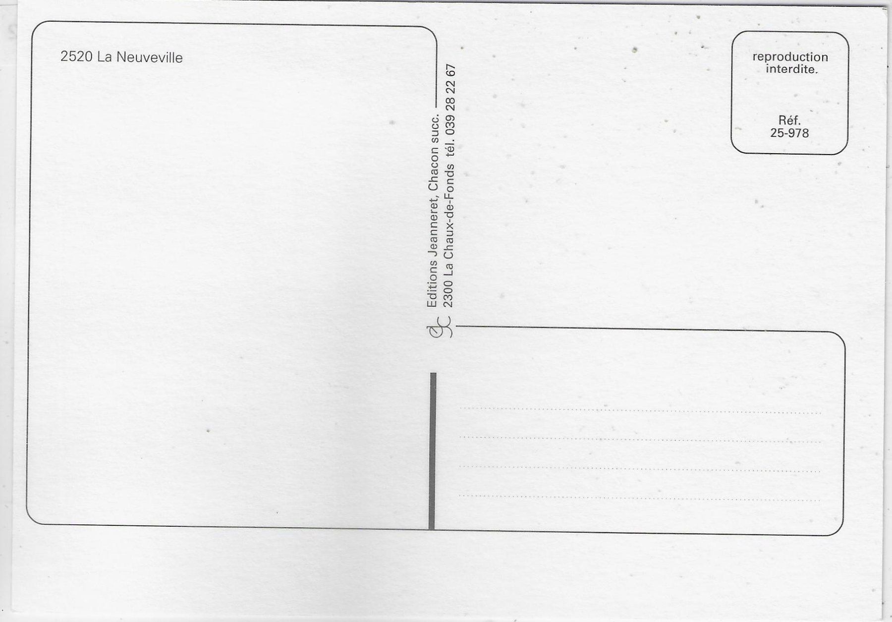 Cartoline postali: La Neuveville - Stadtpartie – Usato da Ettingen venduto da Kartenplanet 1