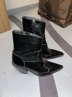 Damen Stiefeletten schwarz mit Reissverschluss gebraucht