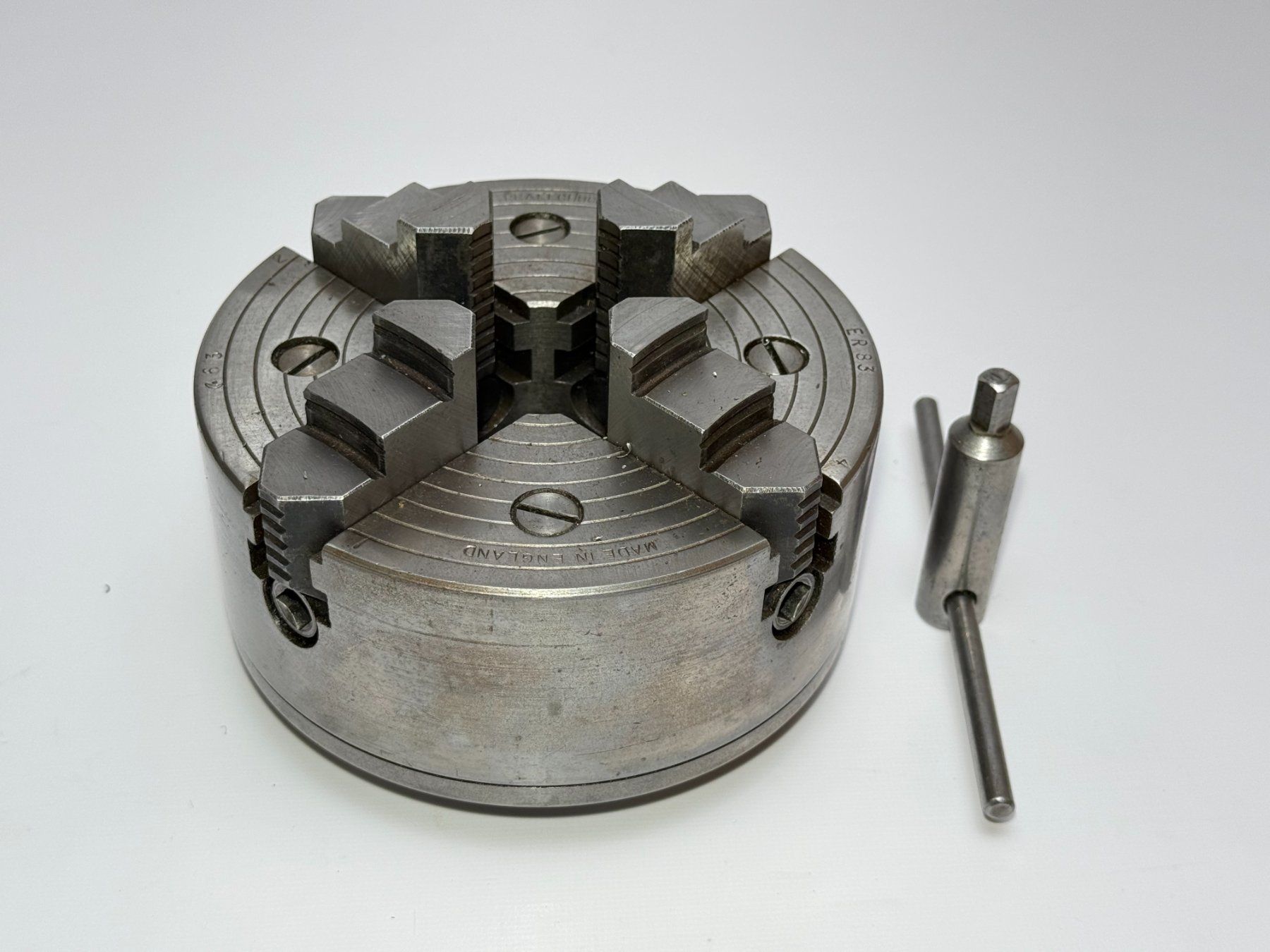 Tutti gli attrezzi: Vierbackenfutter 4BF 150mm Schaublin 102 W25 – Usato da Boswil venduto da ABLagerBoswil 2