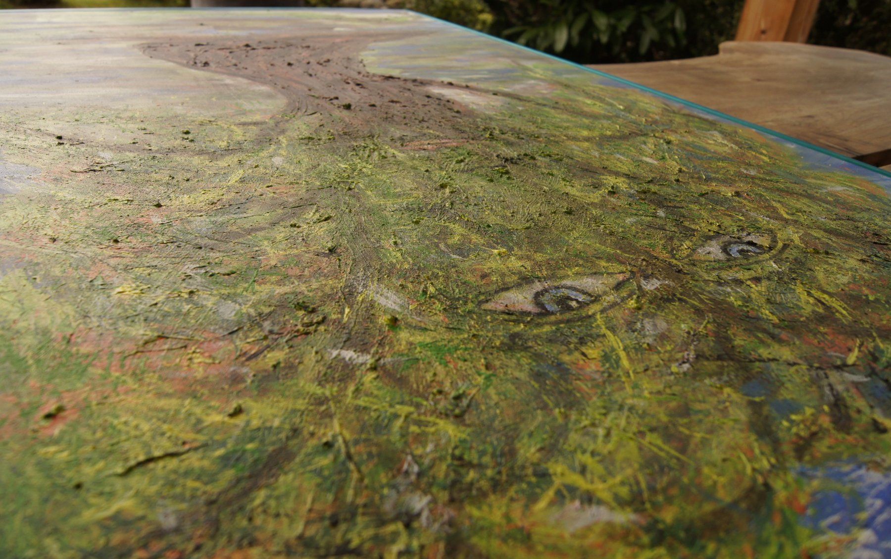 Dipinti: Grosses Gemälde: Baum-Gesicht – Nuovo (secondo la descrizione) da Fribourg venduto da erw_68dx 1