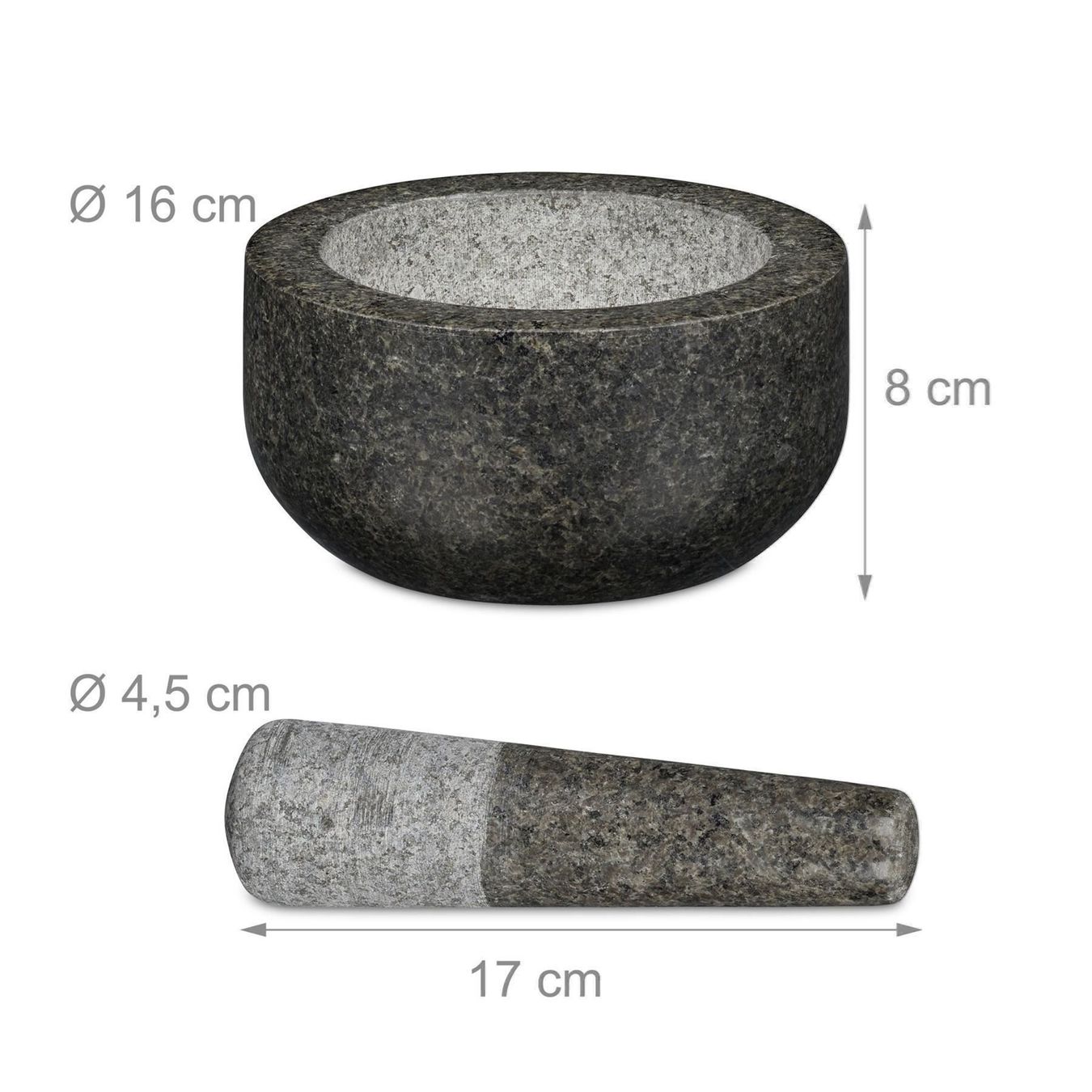 Altro per cucinare: Grosser Granit Mörser dunkelgrau – Nuovo e nell'imballaggio originale da Gerlafingen venduto da Tsuru 3