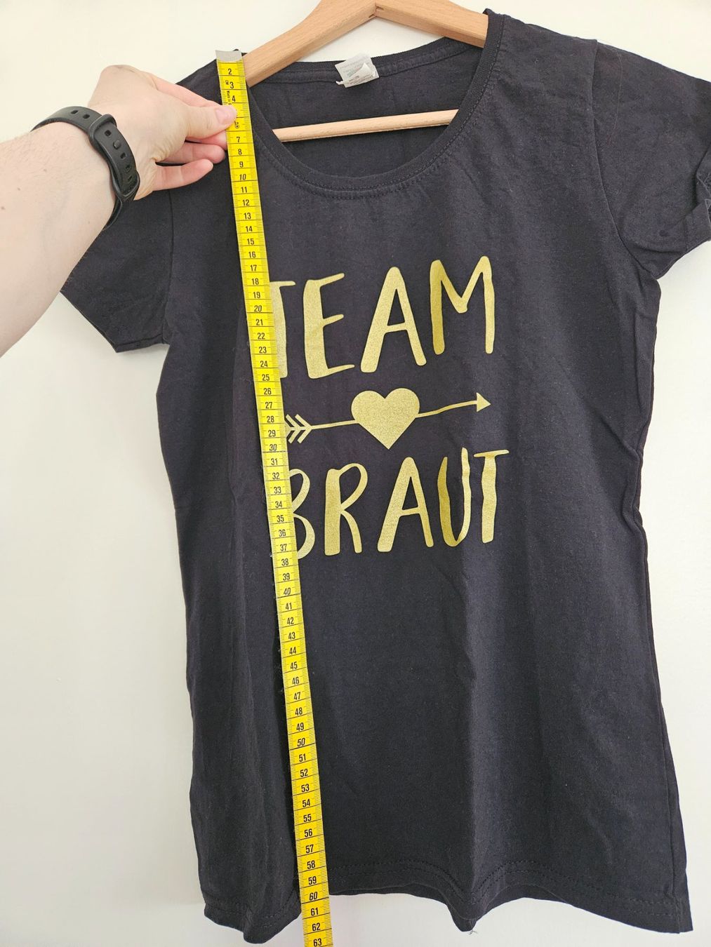 T-shirt: 'Team Braut' -T-Shirt schwarz Gr.S – Usato da Schaffhausen venduto da sabrina915 1
