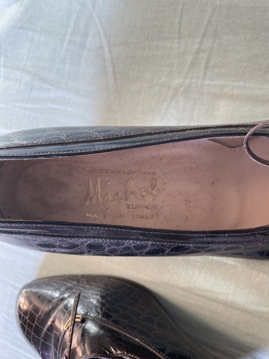 Damenschuhe: Authentic 1950s crocodile-embossed leather vintage loafer-st – Gebraucht aus Zürich von MISSYS-WONDERBAG 4