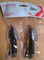 2 x clignotants moto A-PRO noir LED