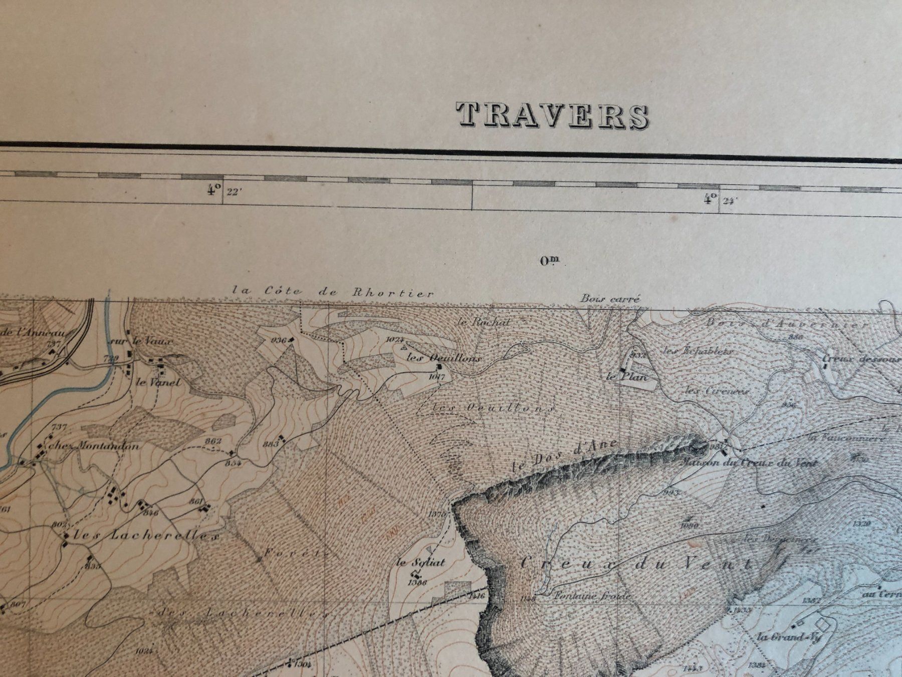 Landkarten & Atlanten: Siegfriedatlas Bl. 281: Travers 1885 – Gebraucht aus Zürich von allp 2