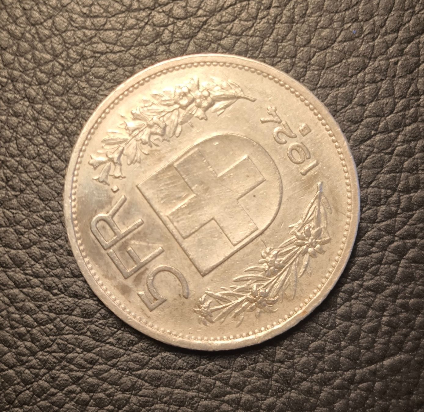 Toutes les monnaies: 5 Francs 1924 – D'occasion à Nyon par AlexKey71 1