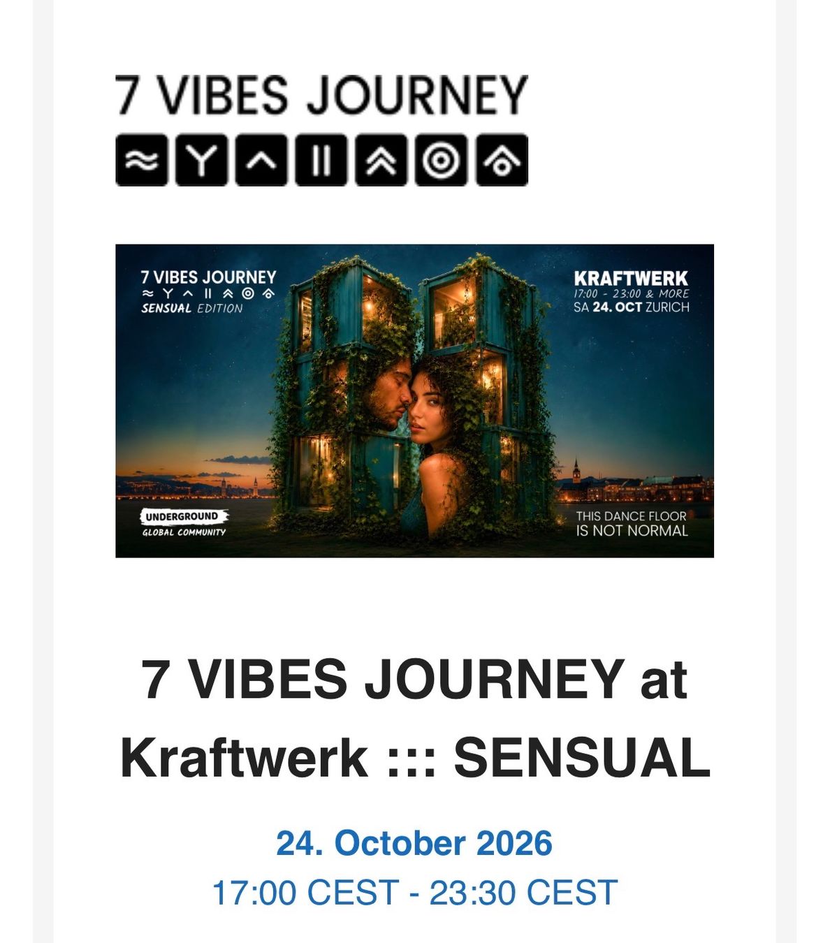 Tickets: 7 VIBES JOURNEY – Neu und originalverpackt aus Aarwangen von Dahulu