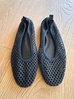 H&M geflochtene Mesh Ballerinas Gr.38 in schwarz