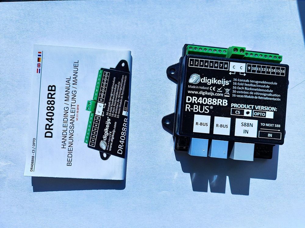Digikeijs DR4088RB 16 fach R ckmelder R Bus Roco Typ CS Neu gem ss 