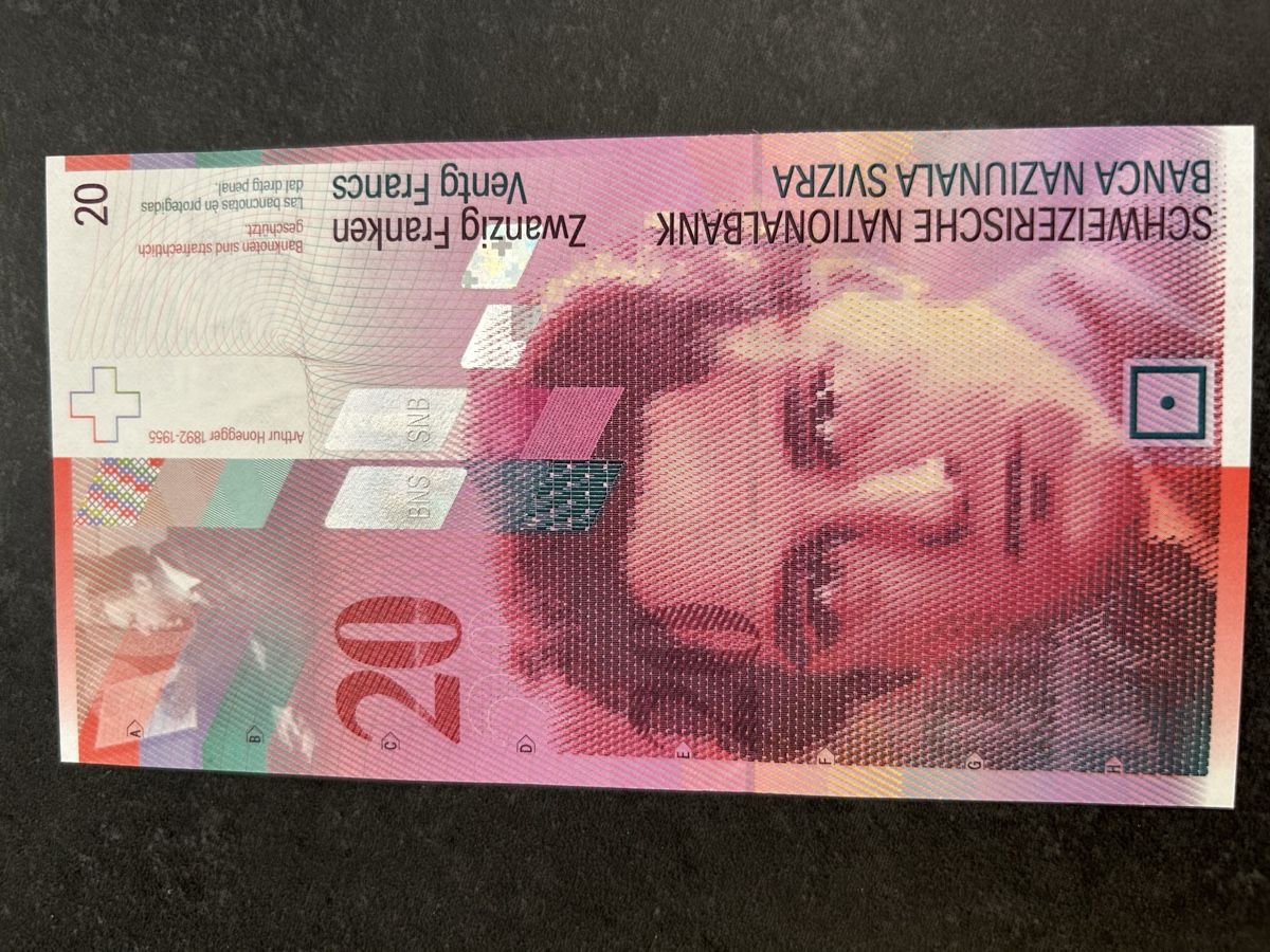Banconote: Highlight 20 Franken Note ungefaltet – Usato da Büttikon AG venduto da Rcook 2