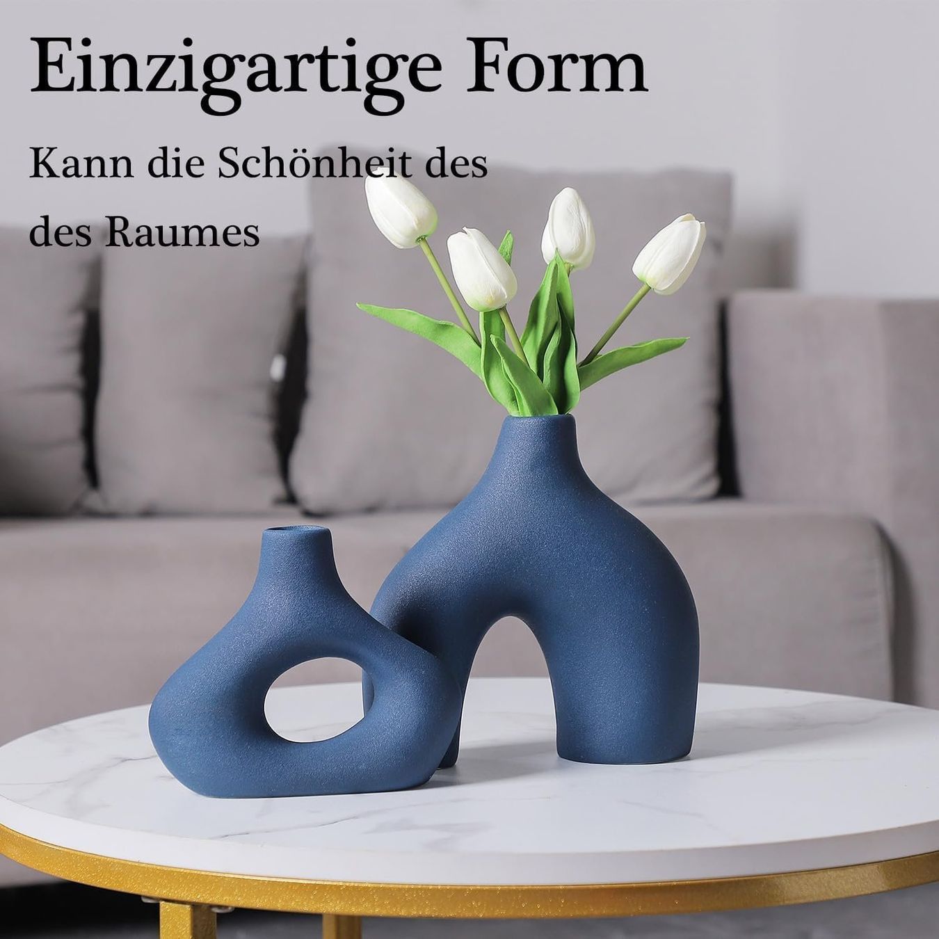 Vase & Récipients: Blau Keramikvase 2er Set – Neuf avec emballage d'origine à Nuglar par SaleRitter 3