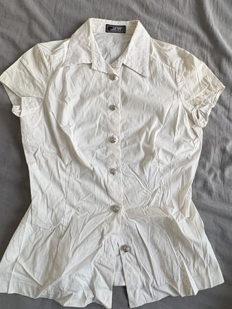 Camicia Gianni Versace bianca maniche corte taglia S