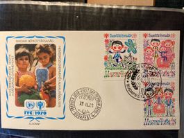 Ungarn 1979 ill. FDC Jahr des Kindes 1 SSt nicht gelaufen