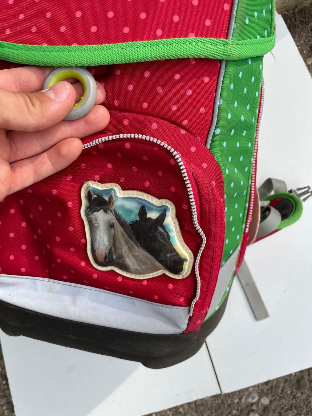 Ergobag Kindertaschen: Ergobag Schulrucksack rot Pferdemotiv – Gebraucht aus Ebikon von el_Pedro 2