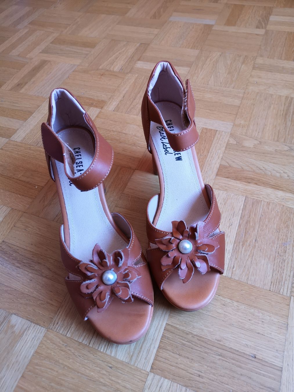 Chaussures femmes: Pumps Leder Cognac 40  – D'occasion à Samedan par sowaw