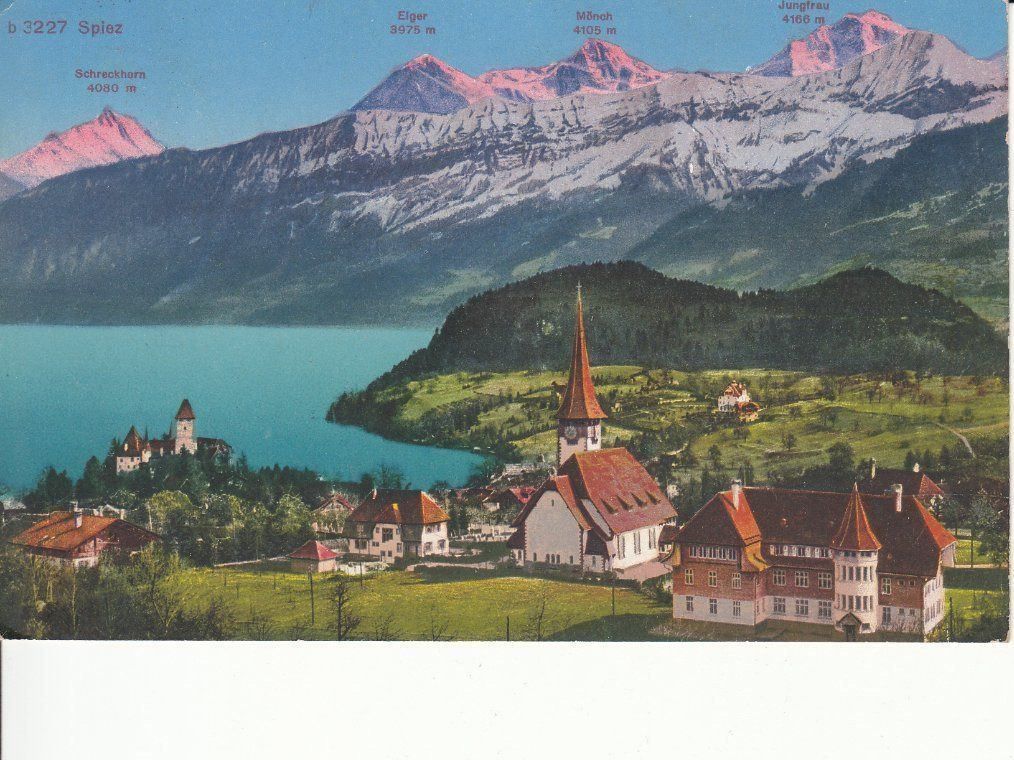 Cartoline postali: Spiez 1930 – Usato da Bürglen TG venduto da StampGraf