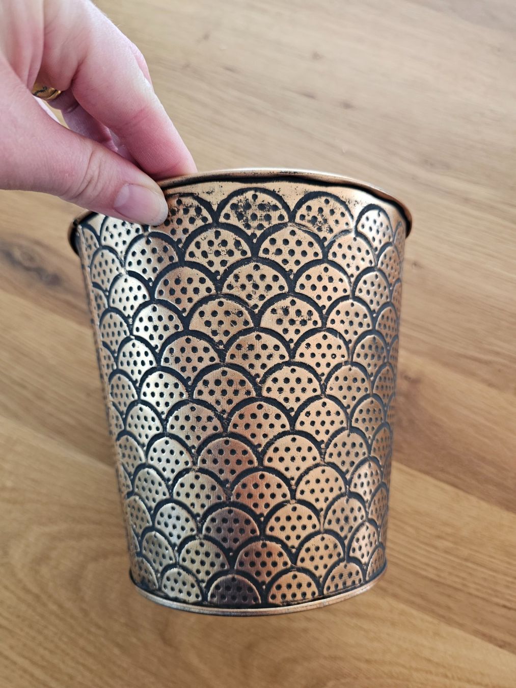 Vasi per fiori: Blumentopf / Übertopf, Kupferfarben mit Orient-Muster – Nuovo (secondo la descrizione) da Boswil venduto da FabiienneM