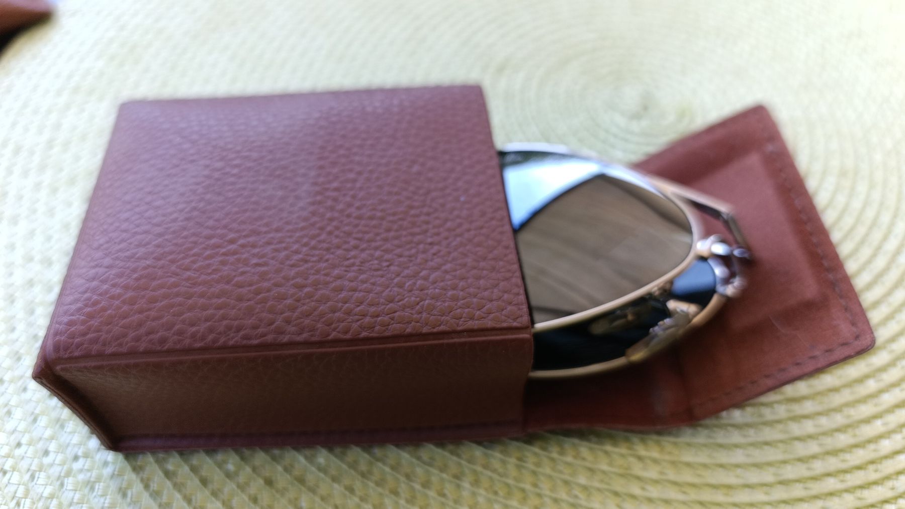 Occhiali & Lenti: Sonnenbrille Pilotenstyle Silver mit braunem Etui – Usato da Arlesheim venduto da plu_b87r 2