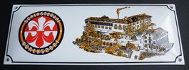 Bier Brauerei SCHLOSSBRAUI NÜRENSDORF original Emailschild