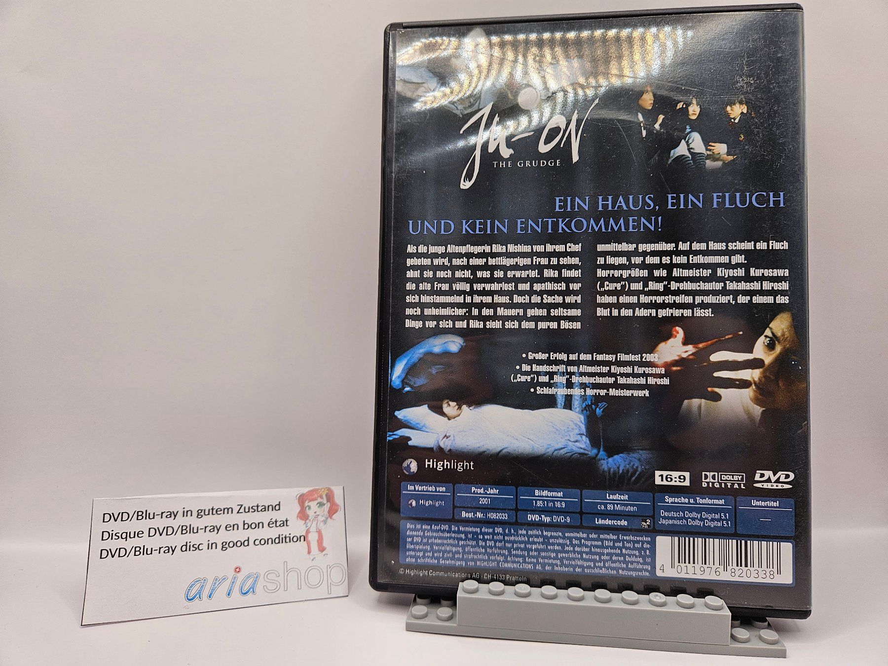 Tutti i DVDs: Ju-On The Grudge DE / JP DVD – Usato da Hauterive NE venduto da ariashopch 1