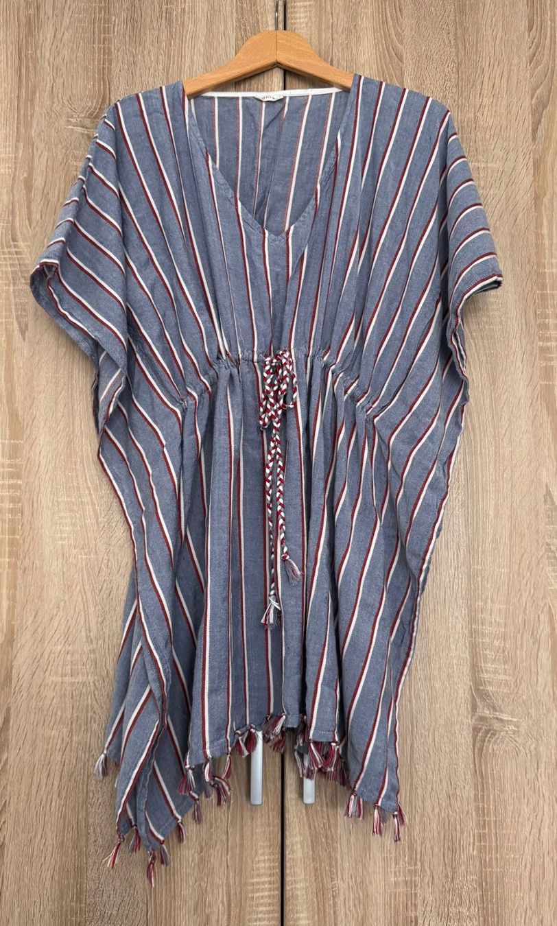 Vestiti: Strand Kleid blau grau Baumwolle ein mal getragen – Usato da Nussbaumen AG venduto da brigitebardot 2