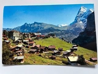 Cartoline postali: Mürren Dorfpartie mit Eiger – Usato da Sargans venduto da nicsam1815