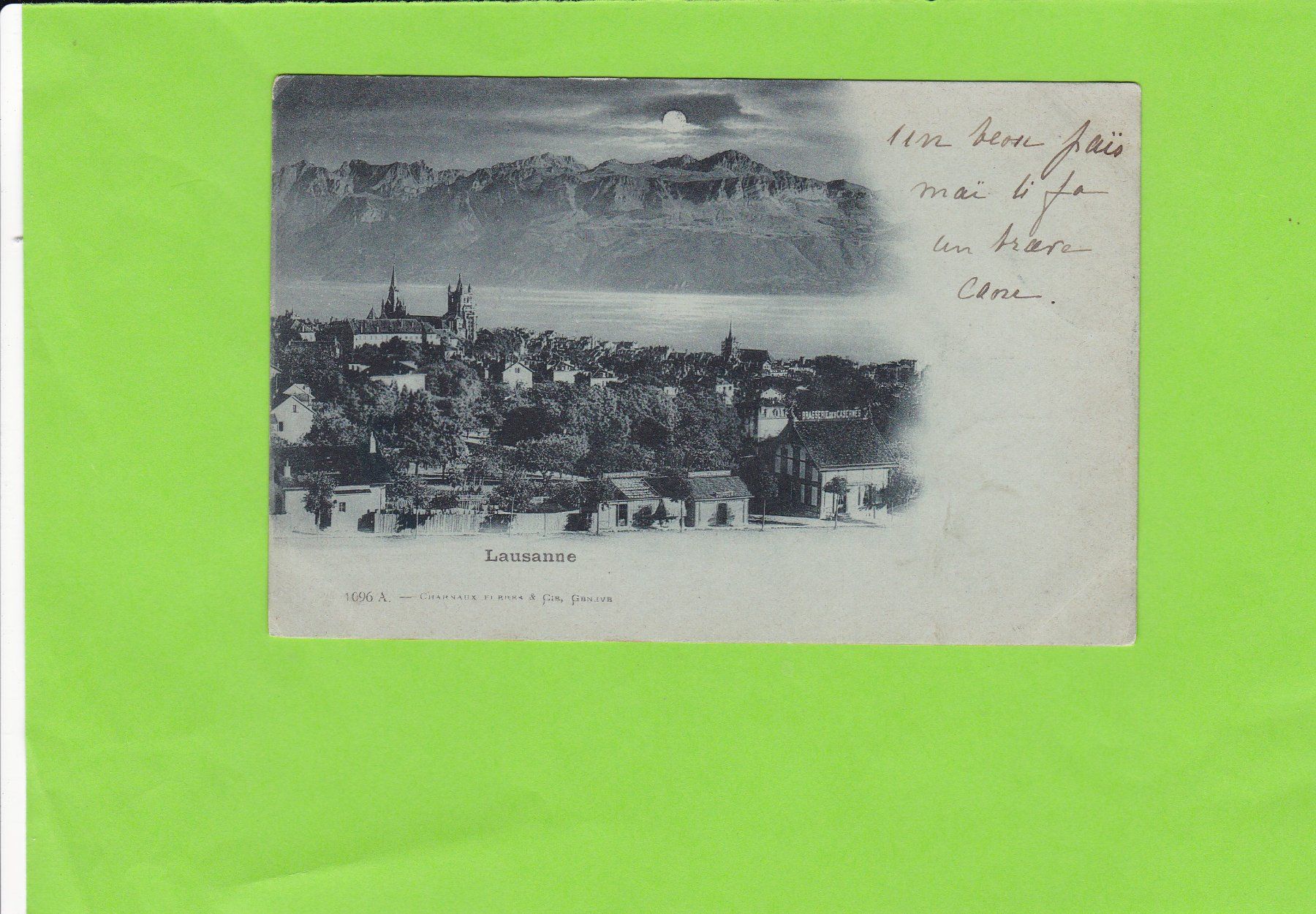 Cartoline postali: Lausanne – Usato da St. Peterzell venduto da neckertal