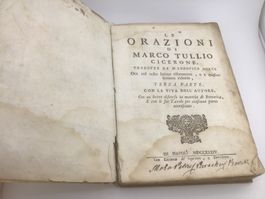 Le Orazioni di Marco Tullio Cicerone, 1734
