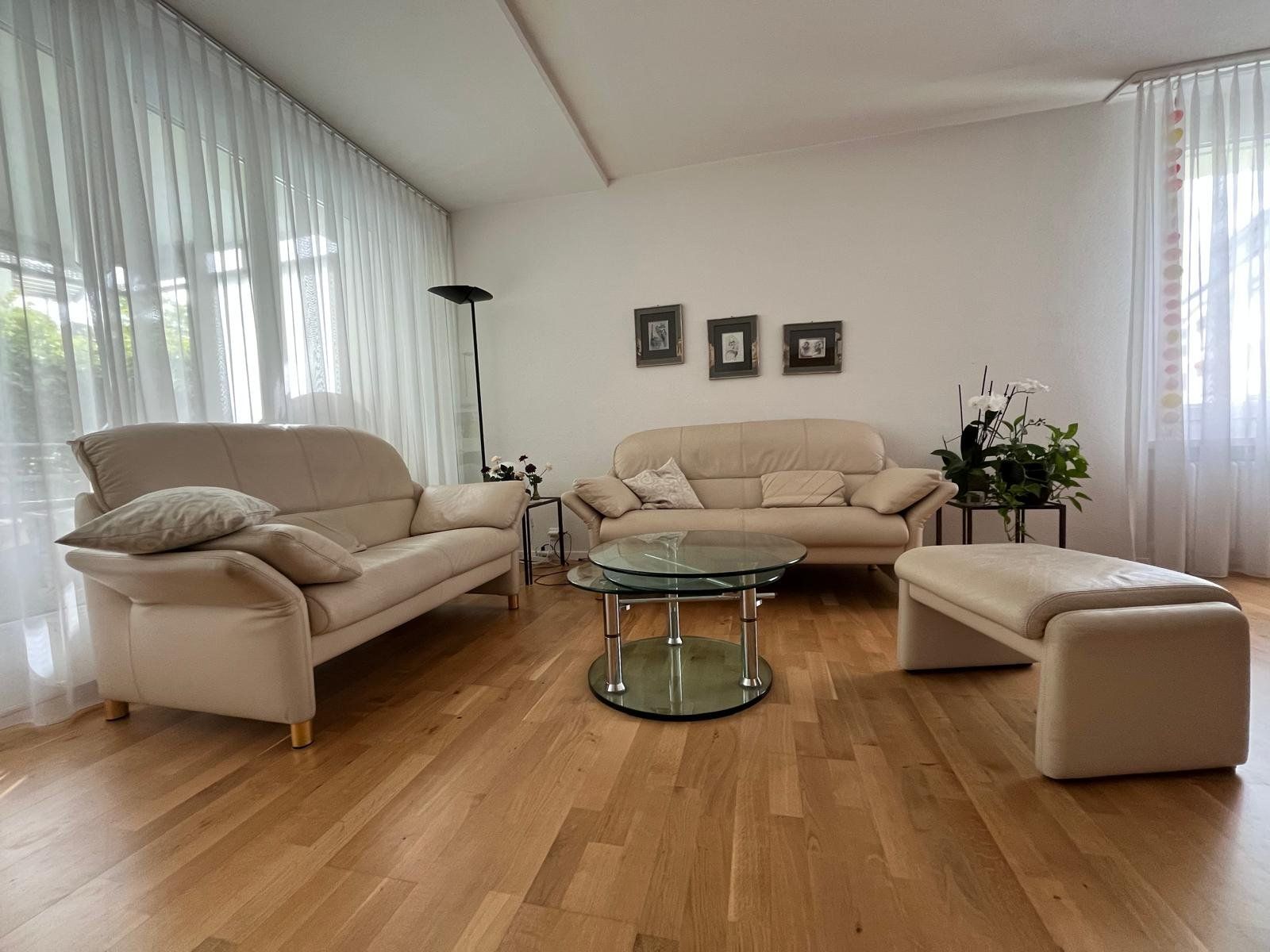 Divani: Polstergruppe echt Leder, beige – Usato da Gossau SG venduto da jerrycotton62 2