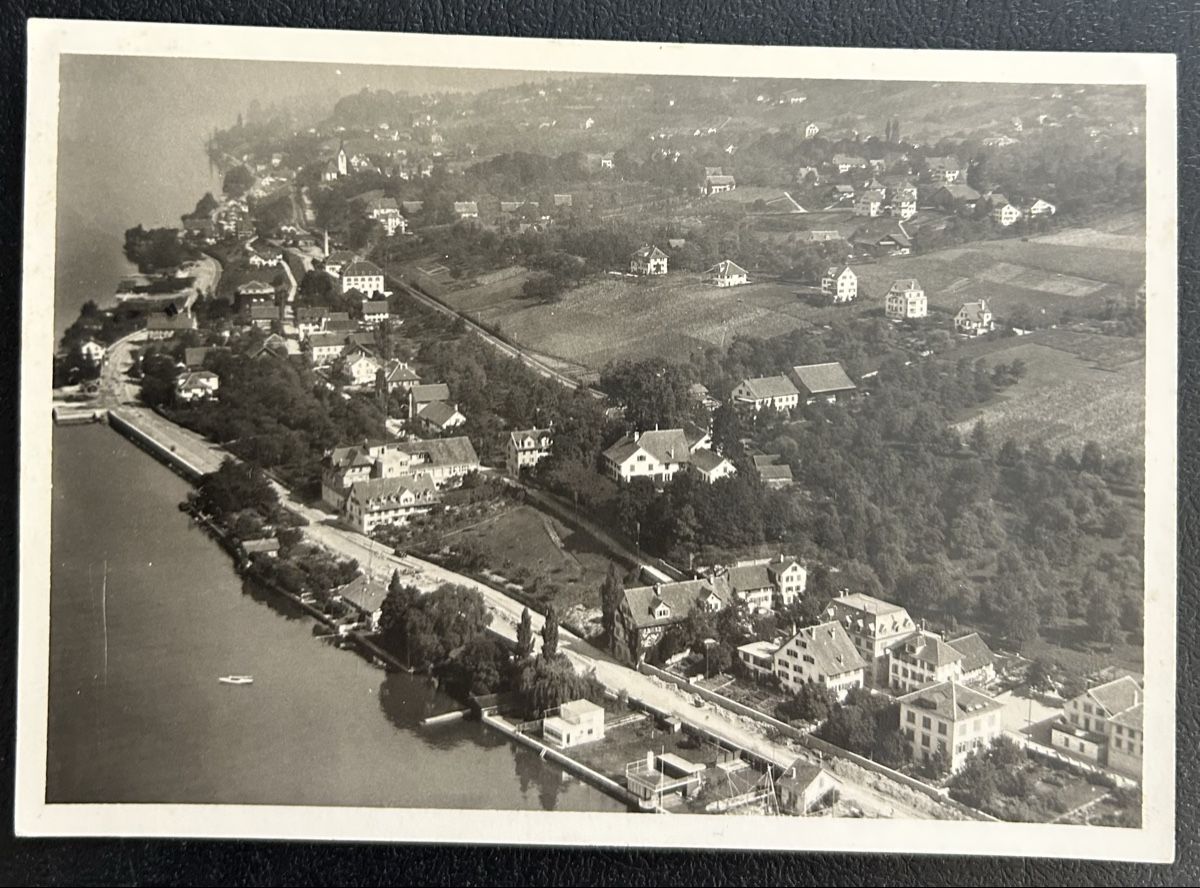 Cartoline postali: Fliegerpostkarte Feldmeilen  – Usato da Horw venduto da Tellbub
