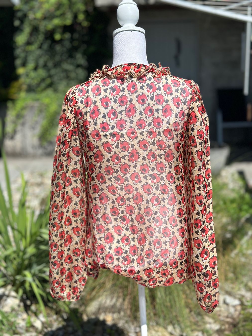 Blusen: BLUGIRL Seidebluse mit Blumenmuster Gr. M/44 – Neu (gemäss Beschreibung) aus Zufikon von Modestil365 5