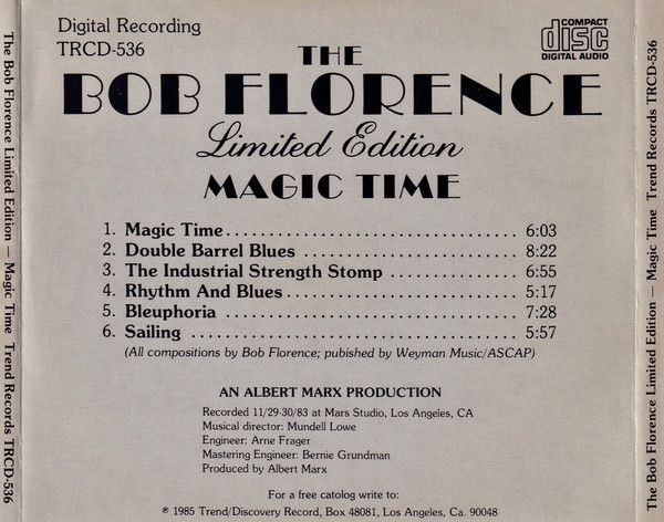 CD: CD The Bob Florence Limited Edition – Magic Time – Usato da Luzern venduto da Lycka 1