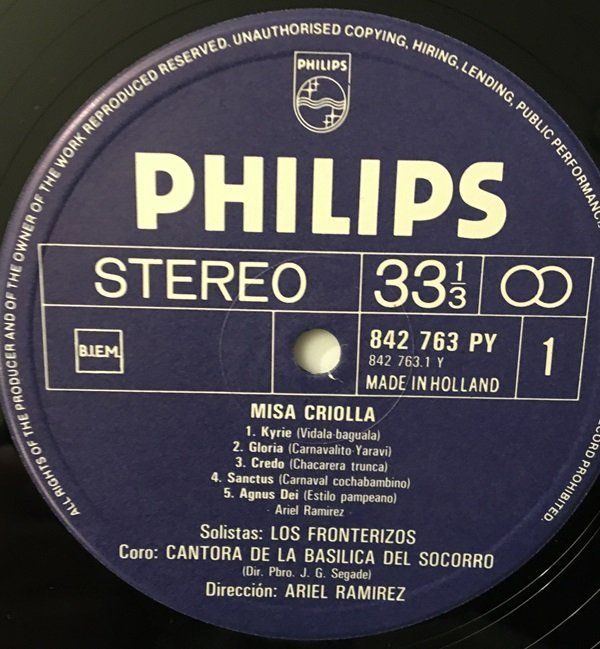 Dischi in vinile: Ariel Ramirez - Misa Criolla (LP) – Usato da Grüningen venduto da azulgrisvinyl 2
