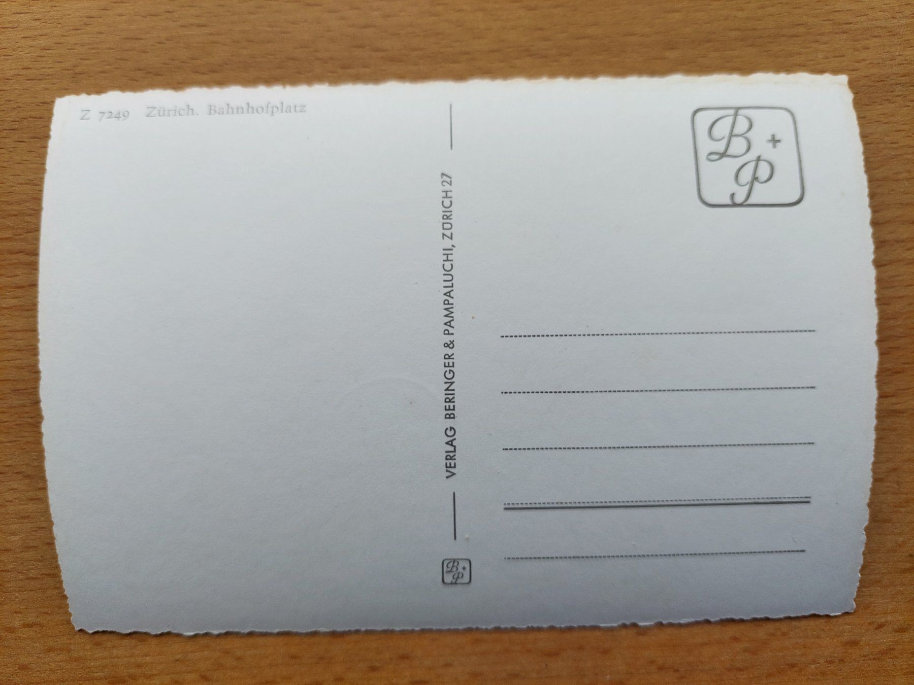 Ansichtskarten: AK Zürich Bahnhofplatz – Gebraucht aus Obfelden von Foto_Bild_Kunst_Buch 1