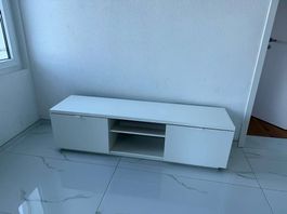 Meuble TV IKEA BYÅS blanc 